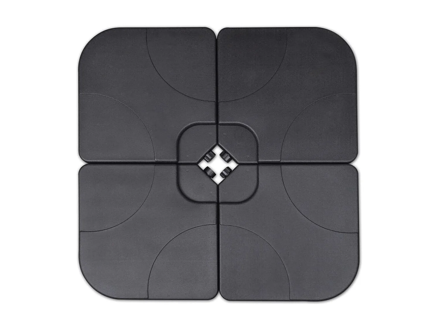 Solvig  Parasol de jardin avec base portable aluminium vert