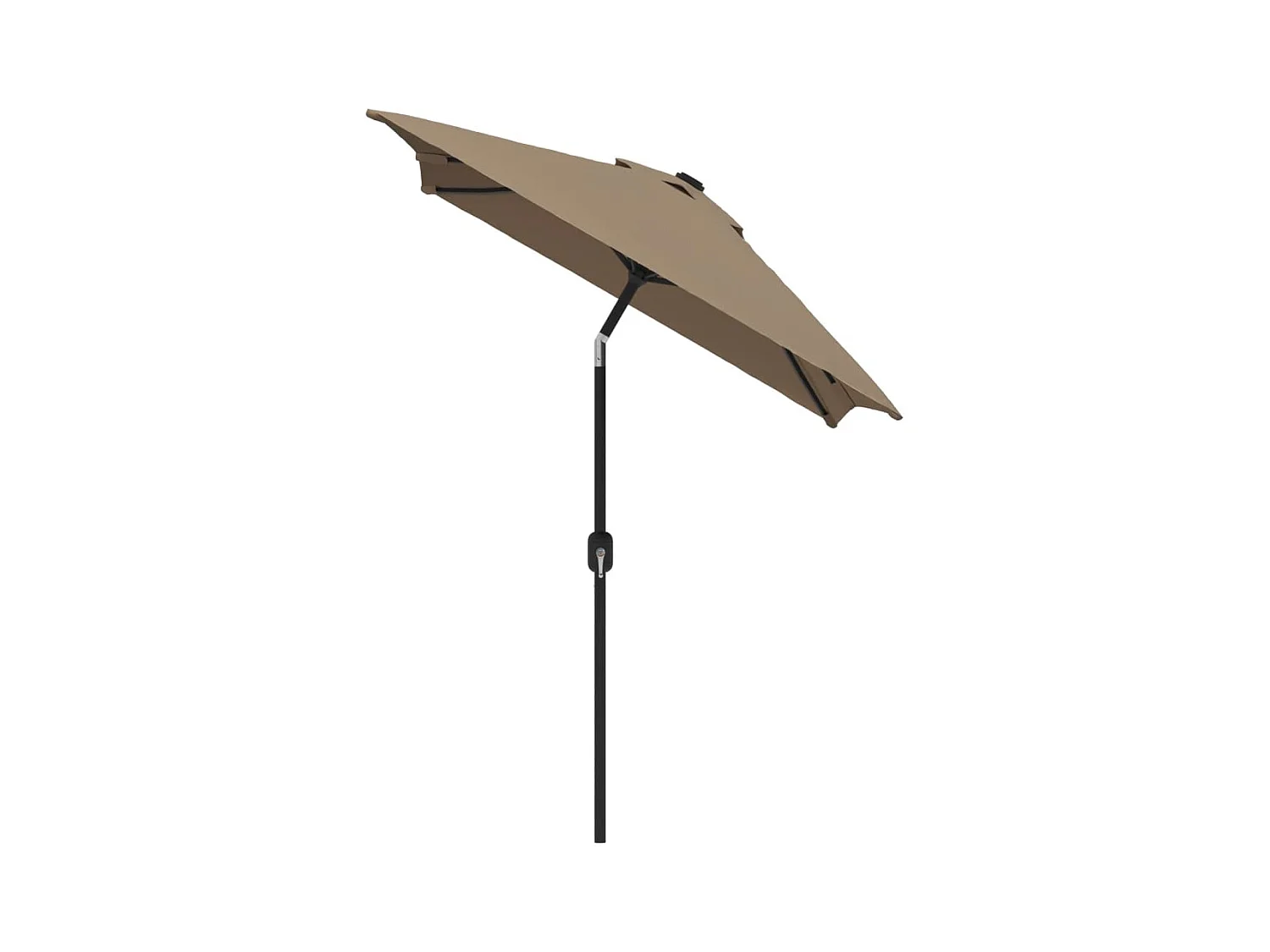 Torhildr  Parasol d'extérieur avec mât en métal 300x200 cm taupe