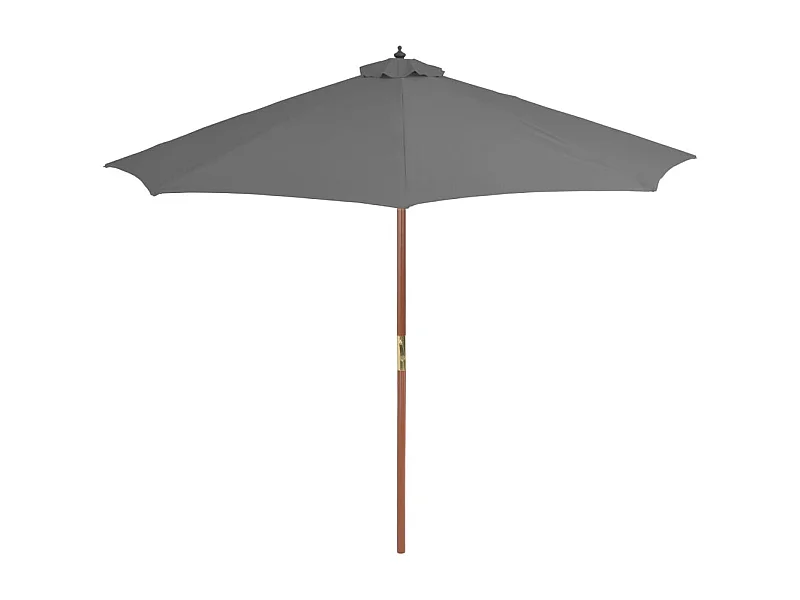 Highlands Ranch  Parasol met houten paal 300 cm antraciet