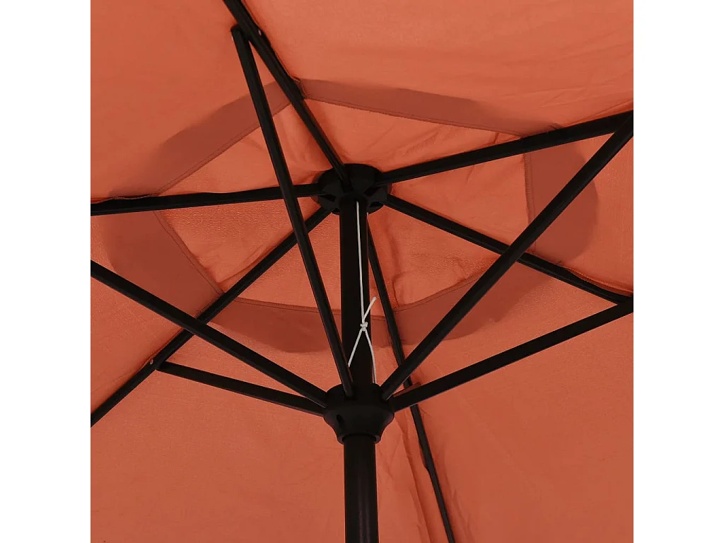 Zelar  Parasol met metalen paal 300 cm terracottakleurig