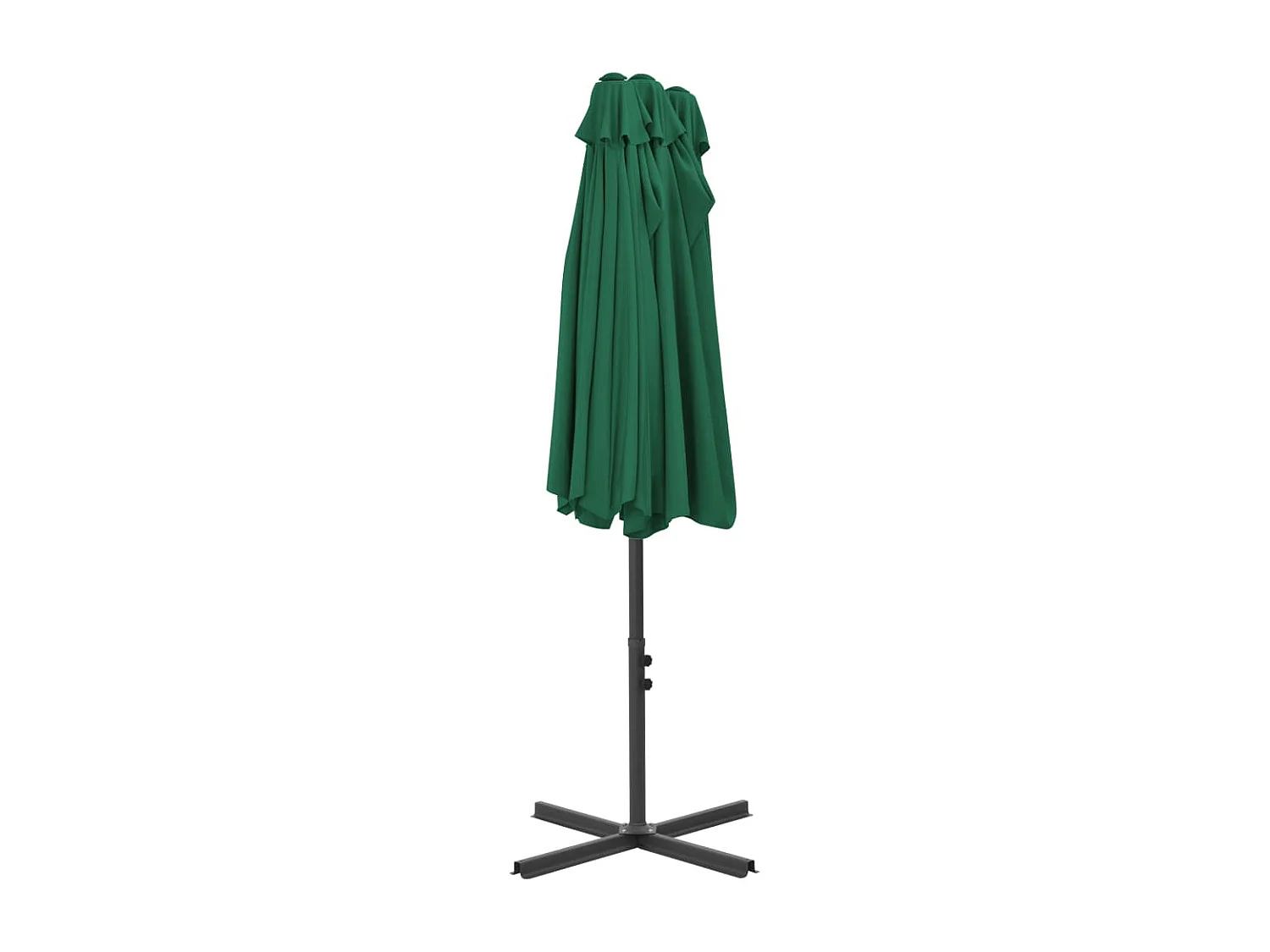 Kustaa  Parasol met aluminium paal 460x270 cm groen