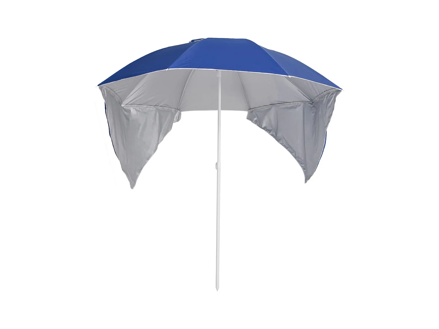 Ceyda  Parasol de plage avec parois latérales bleu 215 cm