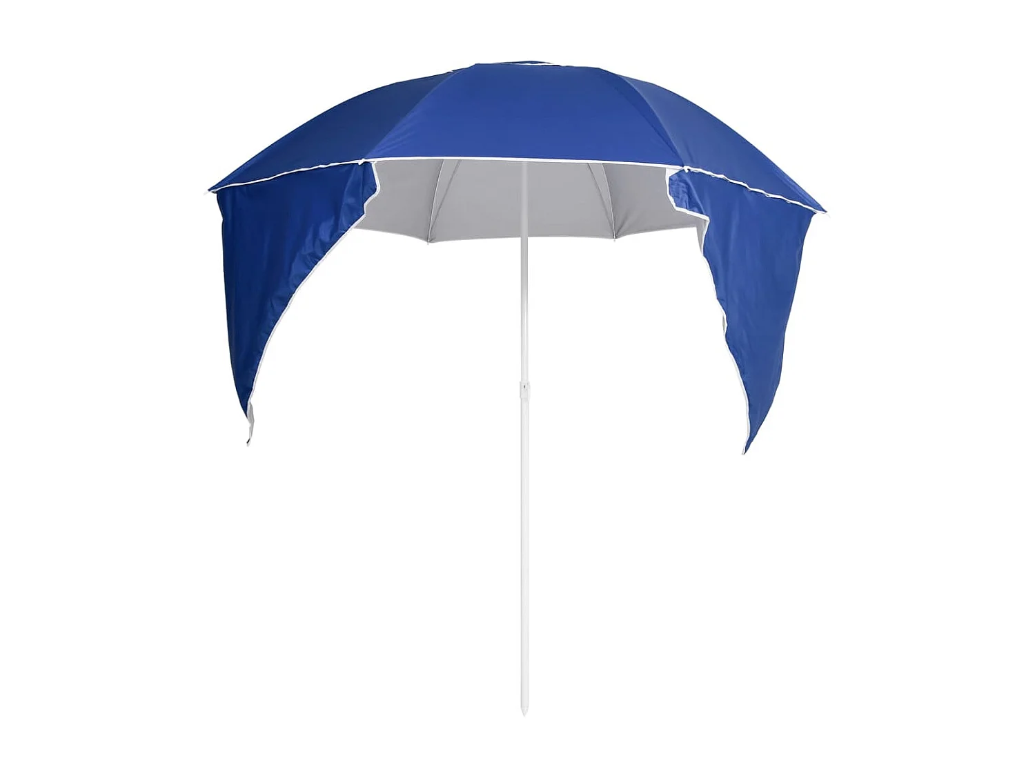 Ceyda  Parasol de plage avec parois latérales bleu 215 cm