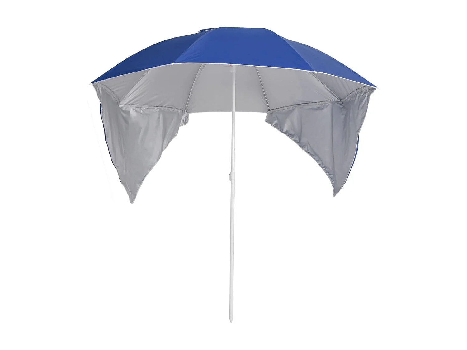 Ceyda  Parasol de plage avec parois latérales bleu 215 cm