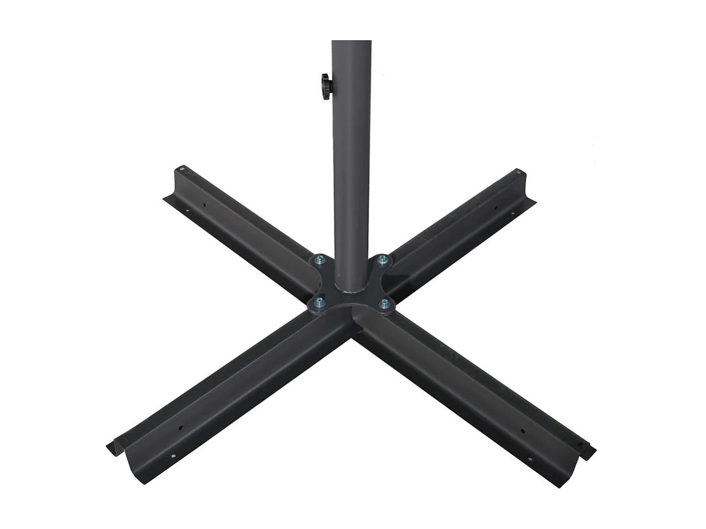 Roeland  Parasol de jardin avec mât en aluminium 600 cm vert