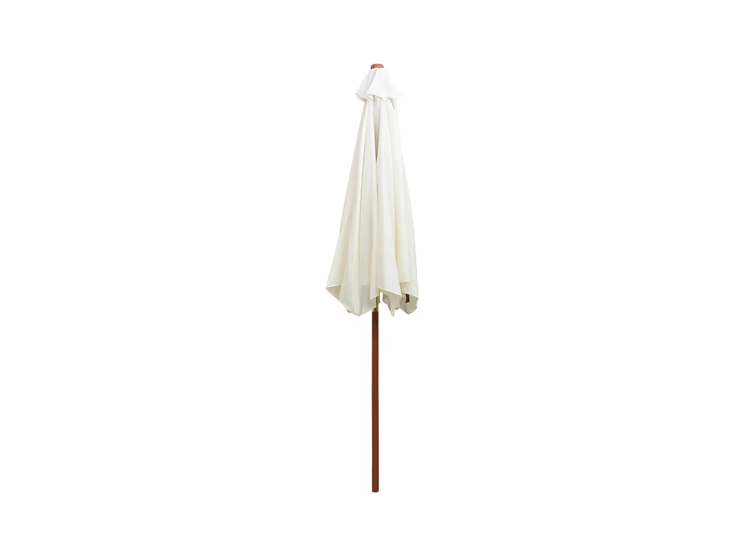 Inglewood  Parasol avec poteau en bois 270 x 270 cm Blanc crème