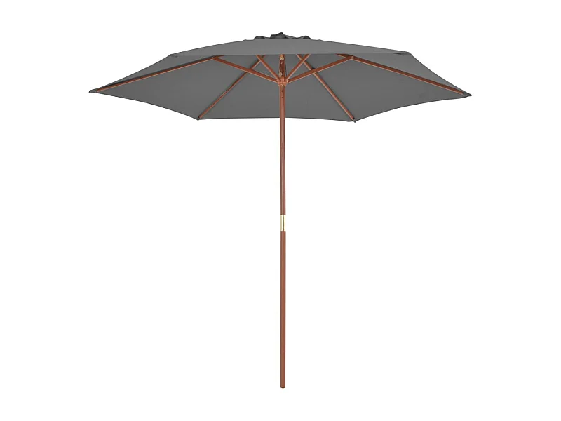 Inglewood  Parasol met houten paal 270 cm antraciet