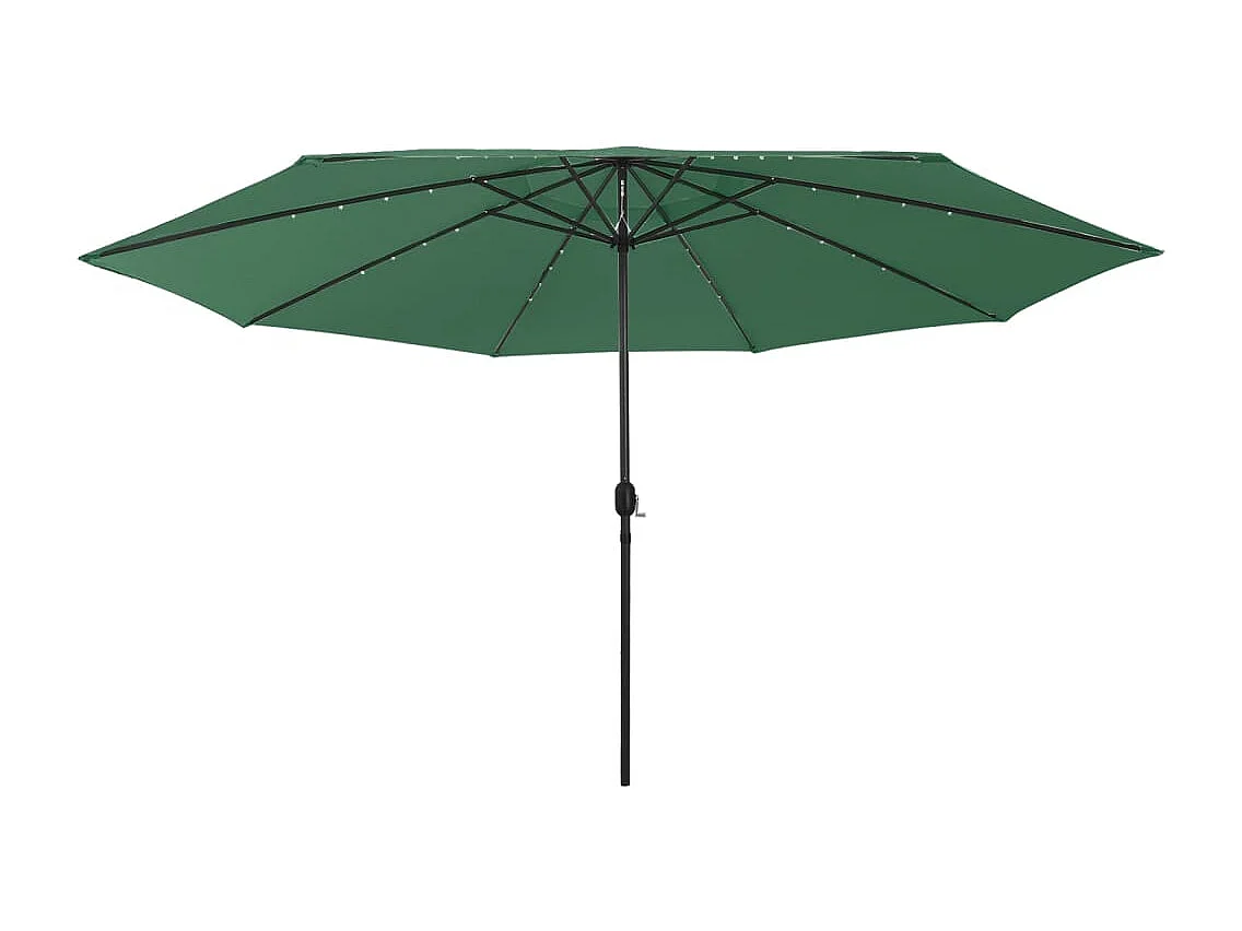 Brintir  Parasol met LED-verlichting 400 cm groen