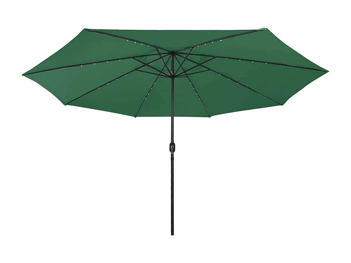 Brintir  Parasol met LED-verlichting 400 cm groen
