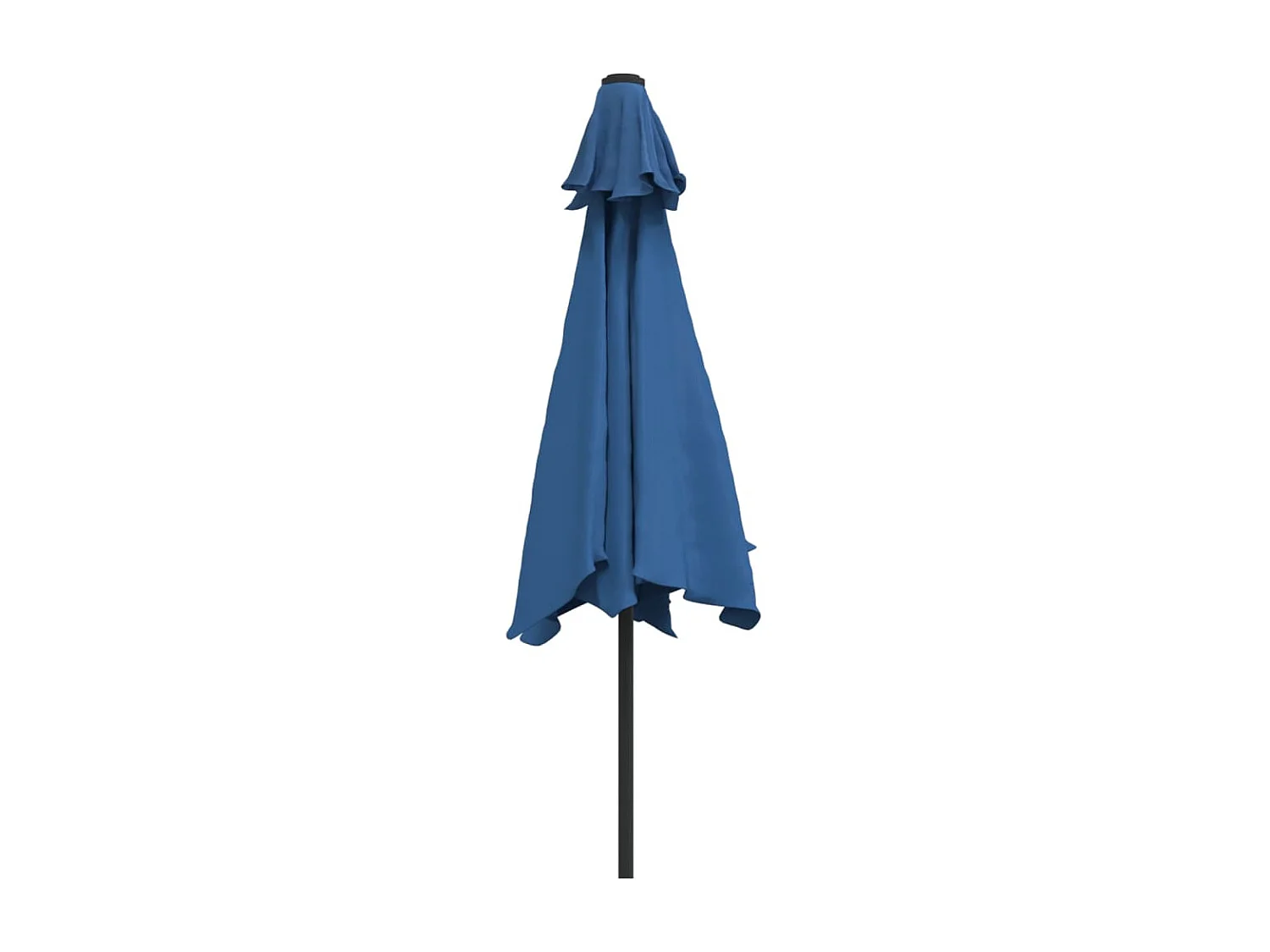 Arabella  Parasol met LED-verlichting en stalen paal 300 cm azuurblauw