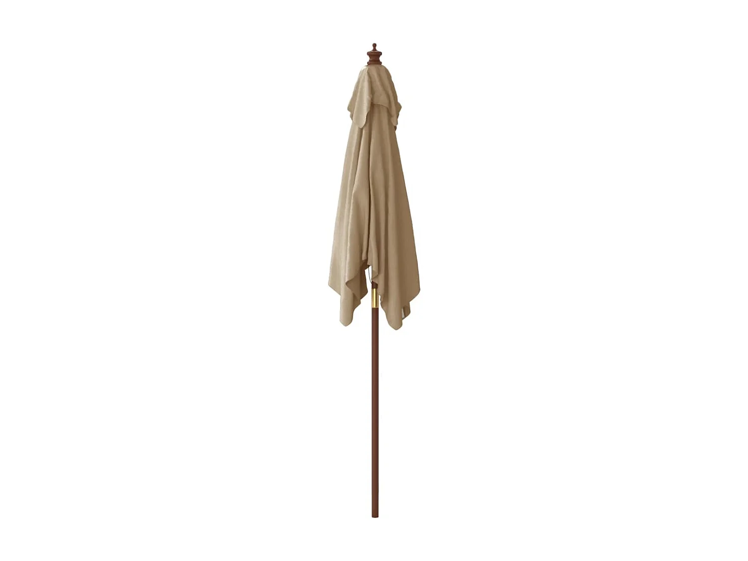 Daranor  Parasol met houten paal 198x198x231 cm taupe