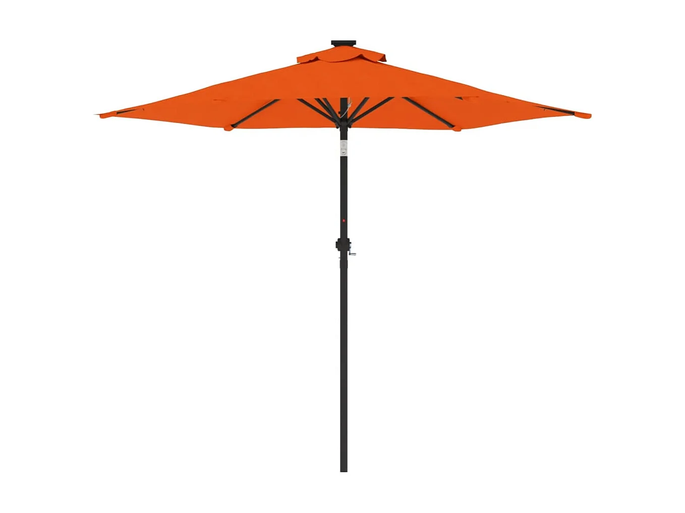 Jeanerette  Sombrilla de jardín con poste de acero terracota 225x225x212 cm