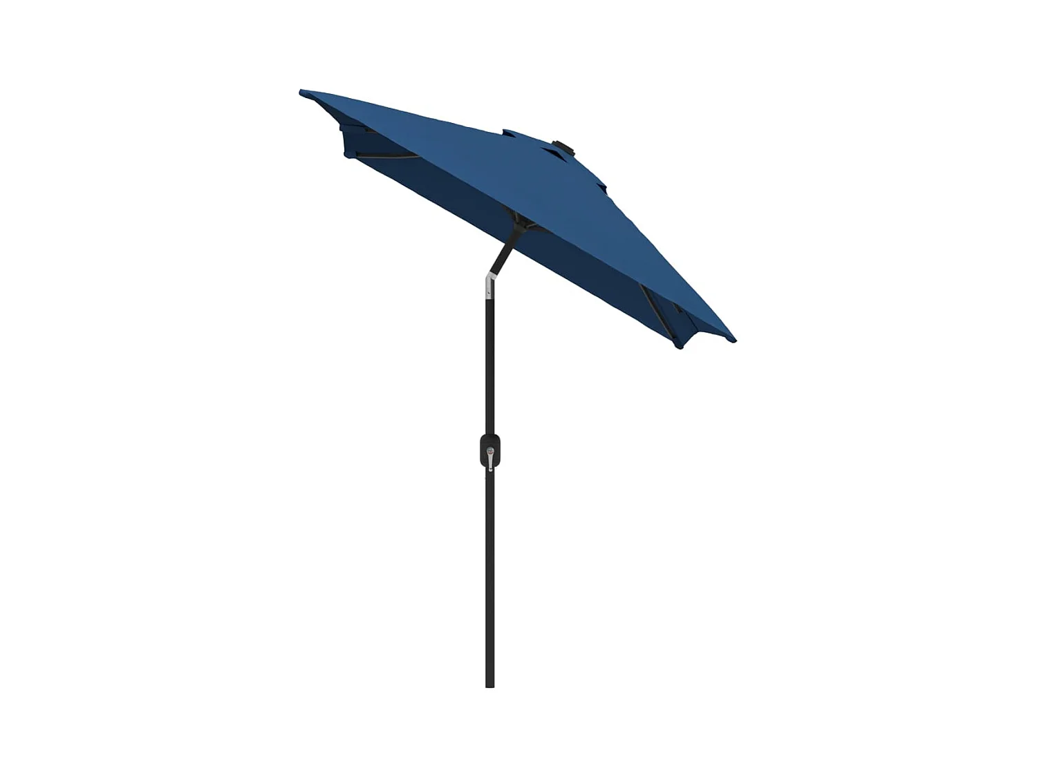 Torhildr  Parasol d'extérieur avec poteau en métal 300x200 cm Azuré