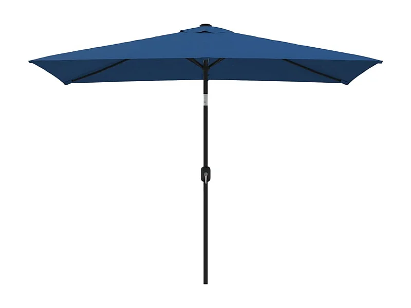Torhildr  Parasol d'extérieur avec poteau en métal 300x200 cm Azuré