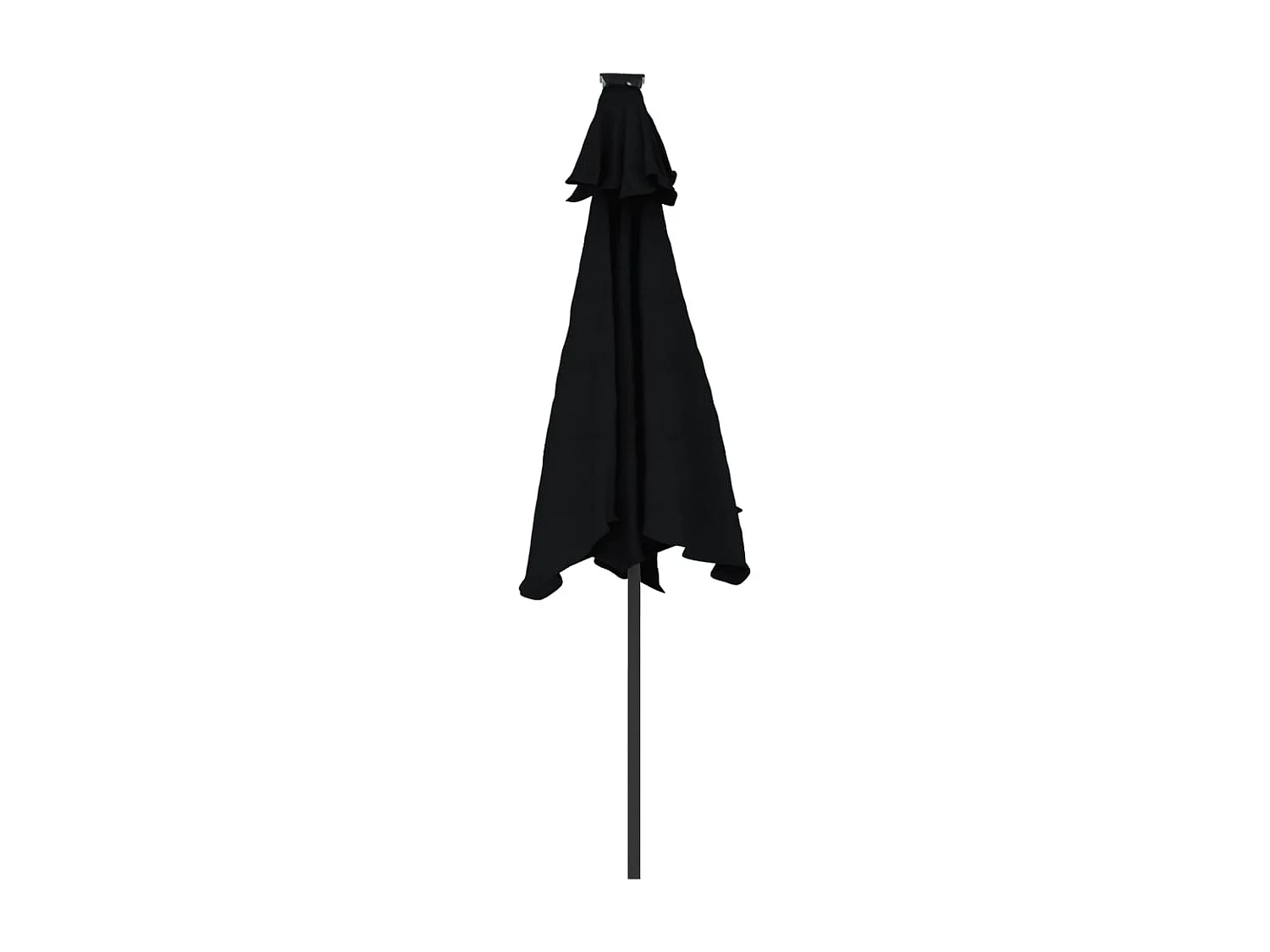 Albemarle  Parasol de jardin avec LED mât en acier noir 225x225x212 cm