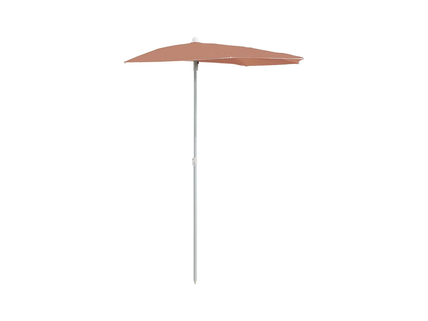 Hancock  Parasol half met paal 180x90 cm terracottakleurig