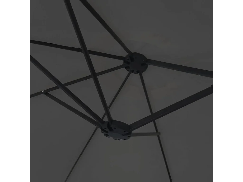 Onara  Parasol à double tête anthracite 449x265 cm
