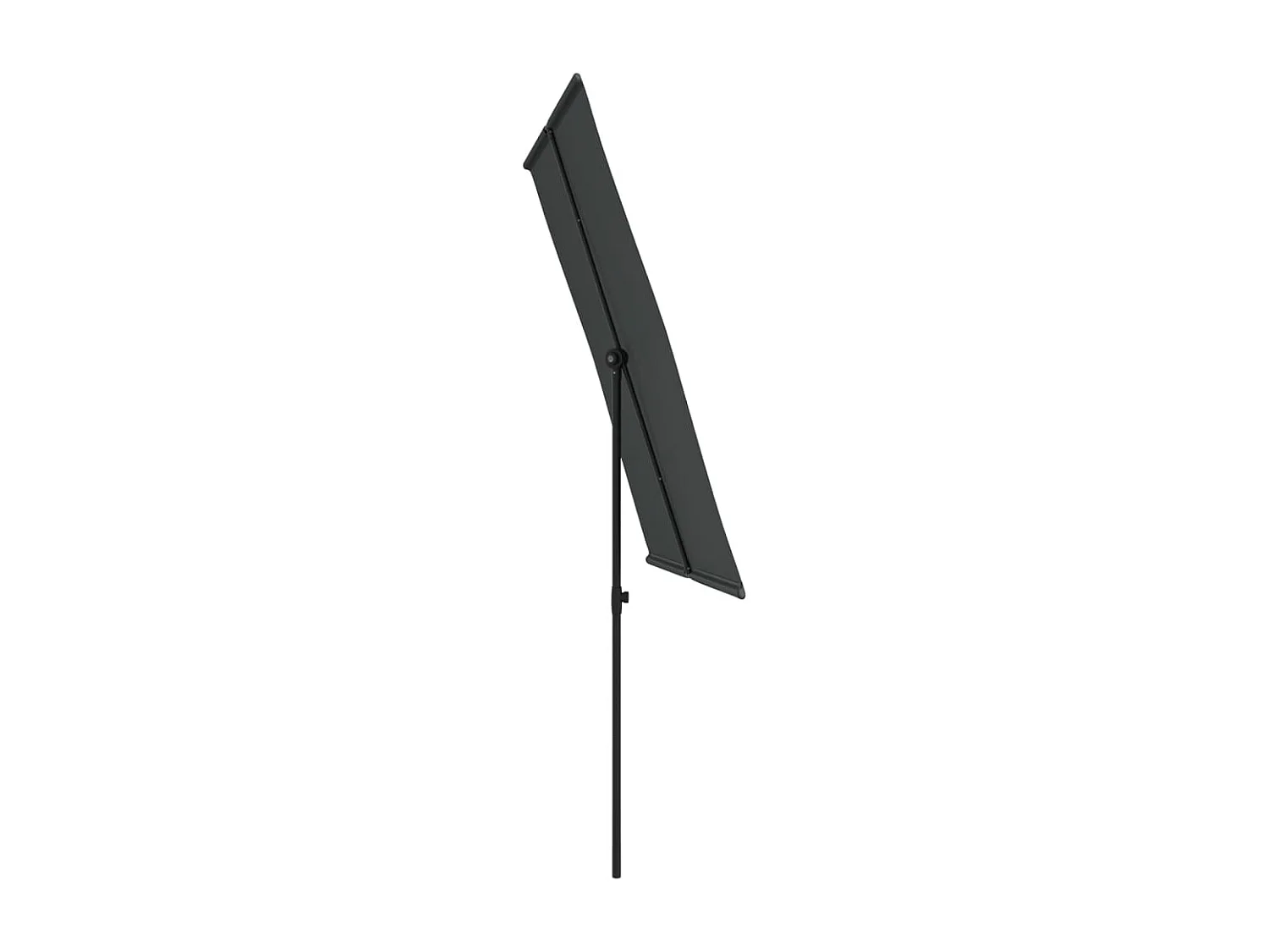 Zuhal  Parasol de jardin avec mât en aluminium 2x1,5 m Anthracite