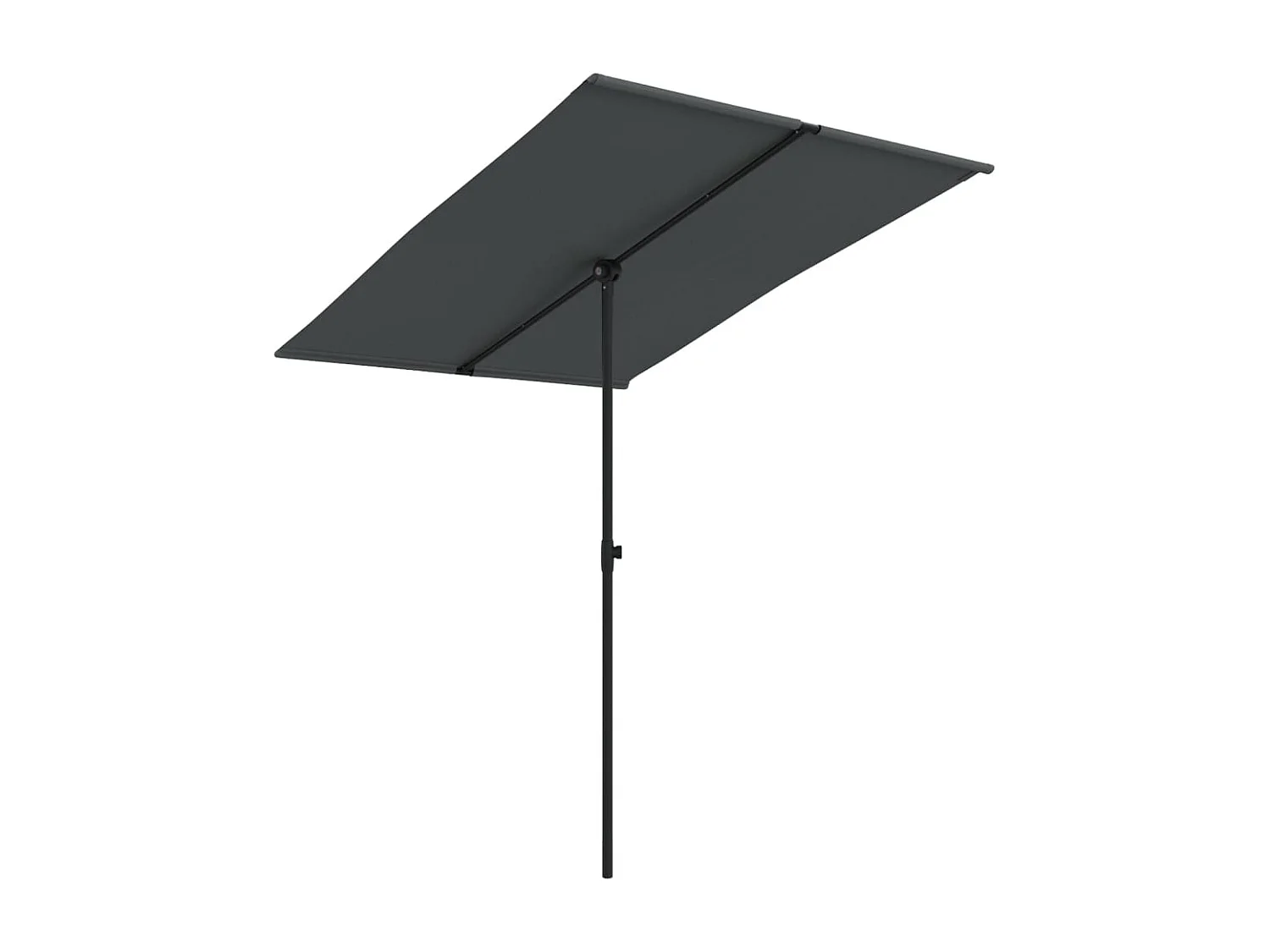 Zuhal  Parasol de jardin avec mât en aluminium 2x1,5 m Anthracite