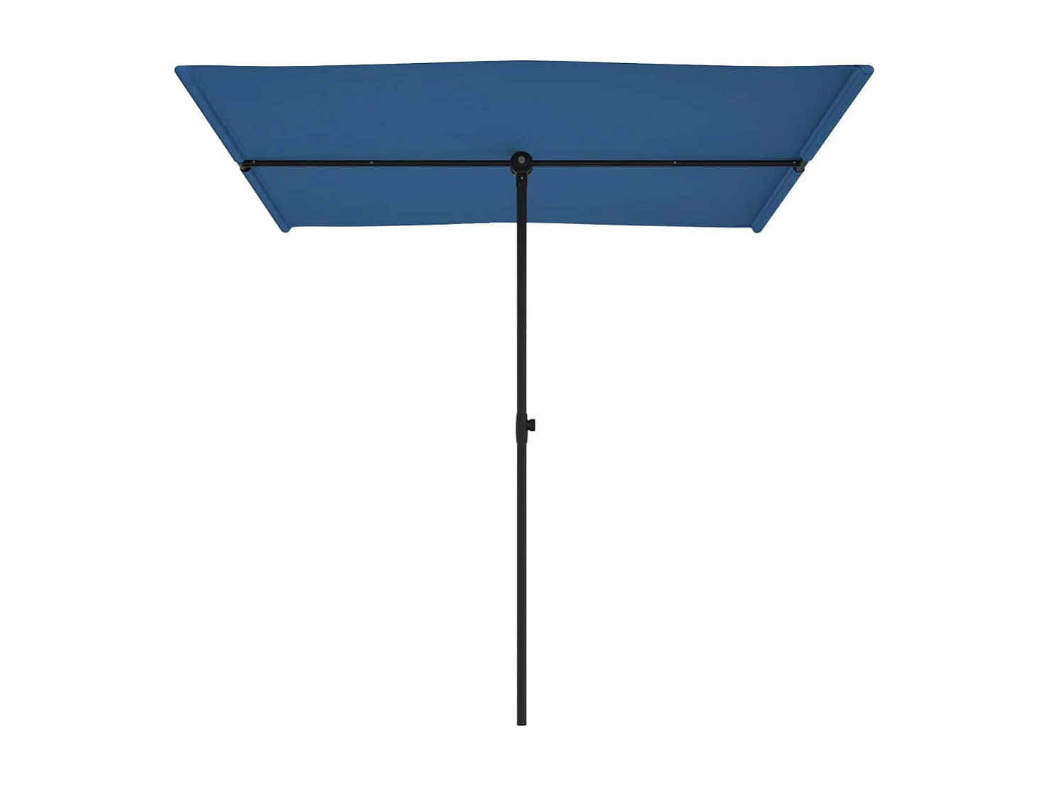 Zuhal  Parasol de jardin avec mât en aluminium 2x1,5 m Bleu azuré