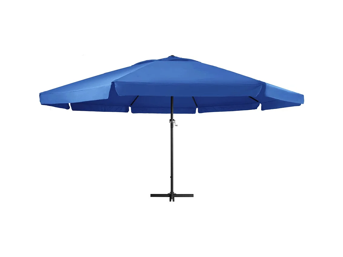 Roeland  Parasol de jardin avec mât en aluminium 500 cm bleu azuré