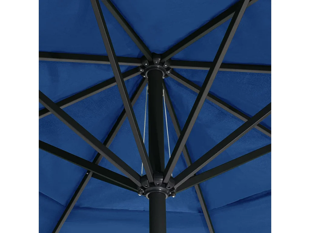 Roeland  Parasol de jardin avec mât en aluminium 500 cm bleu azuré