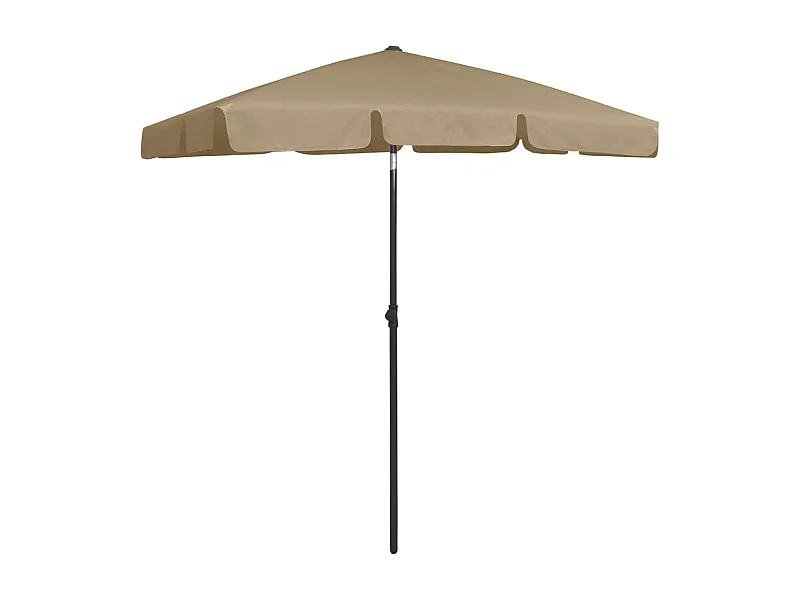 Roxanne  Parasol de plage taupe 180x120 cm