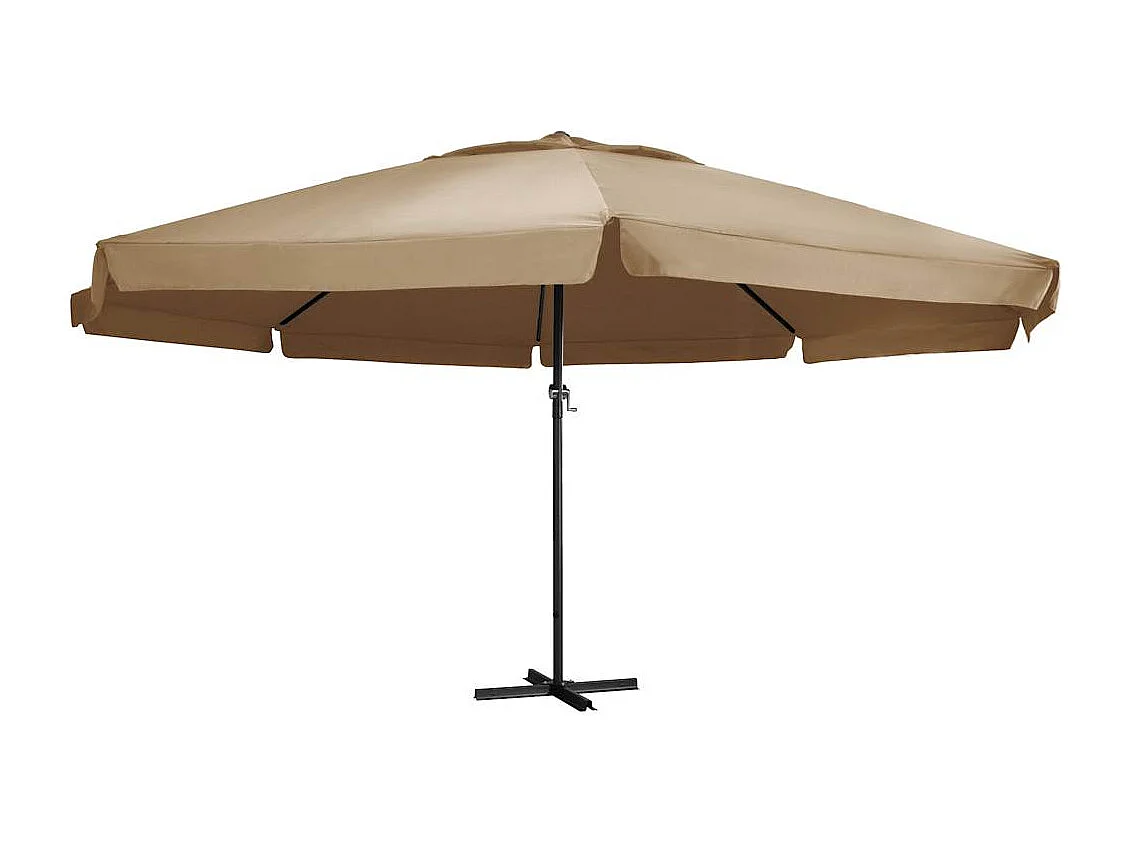 Roeland  Parasol met aluminium paal 600 cm taupe