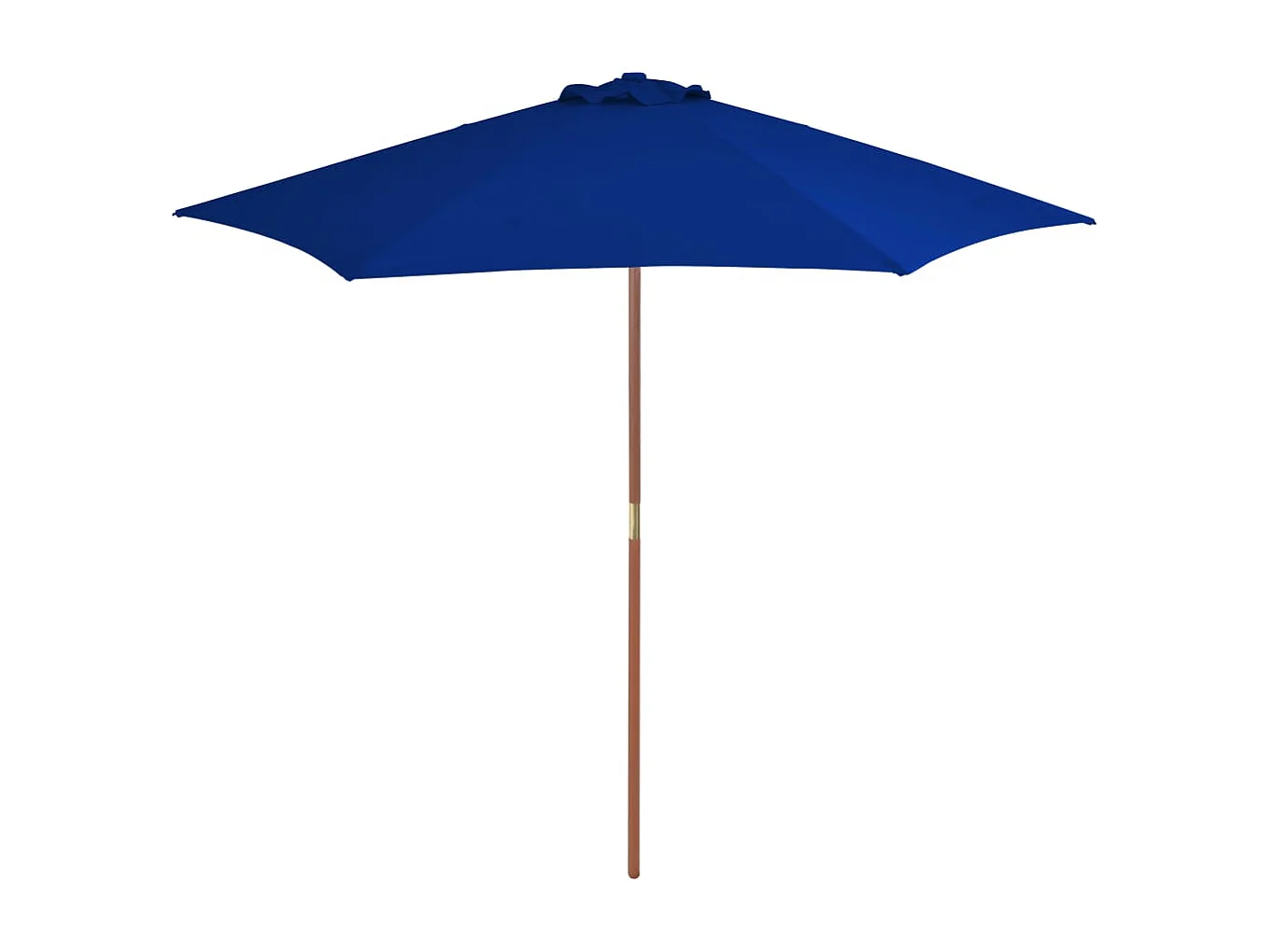Inglewood  Parasol met houten paal 270 cm blauw