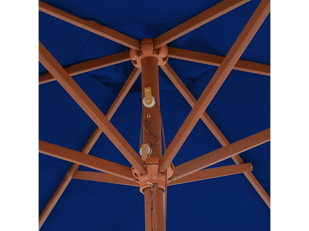 Inglewood  Parasol met houten paal 270 cm blauw