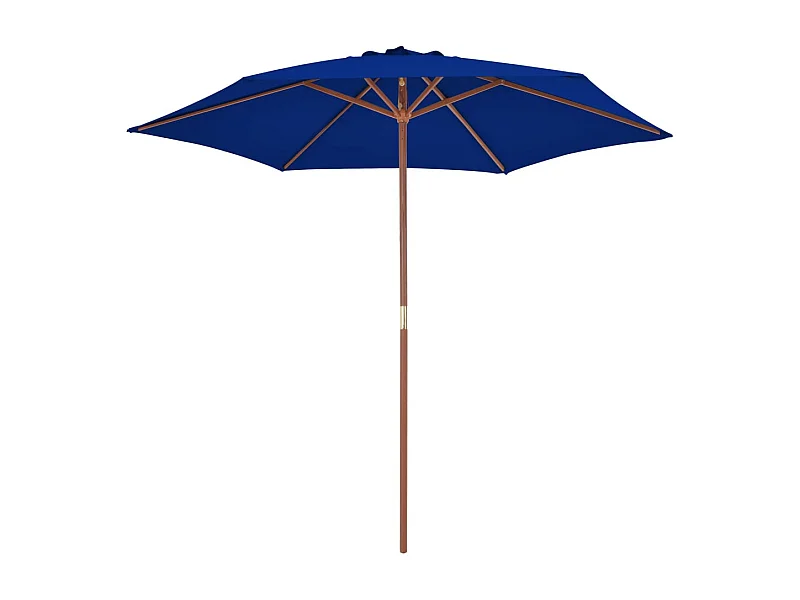 Inglewood  Parasol met houten paal 270 cm blauw