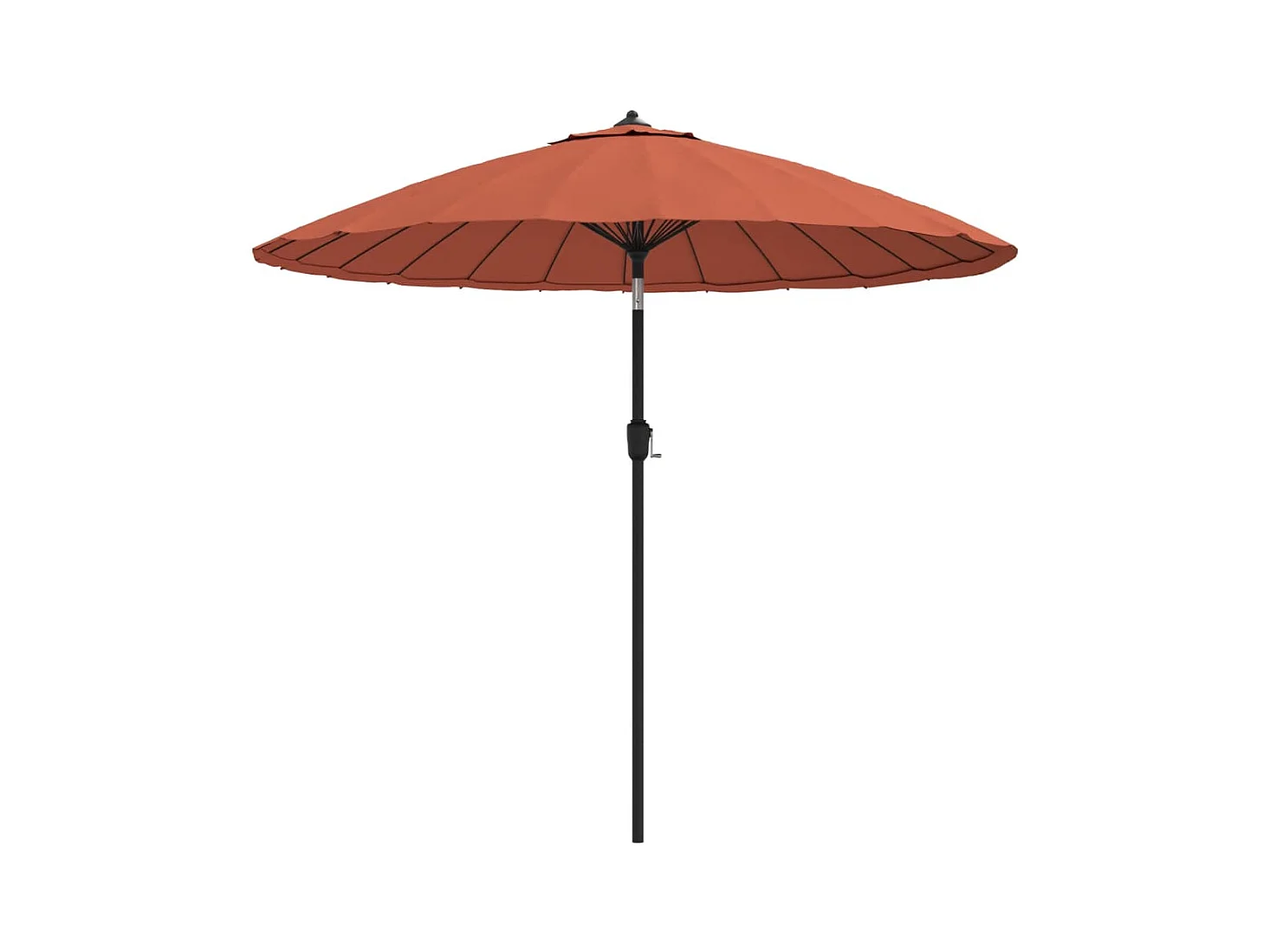 Castlefleming  Parasol d'extérieur et mât avec aluminium 270 cm terre cuite