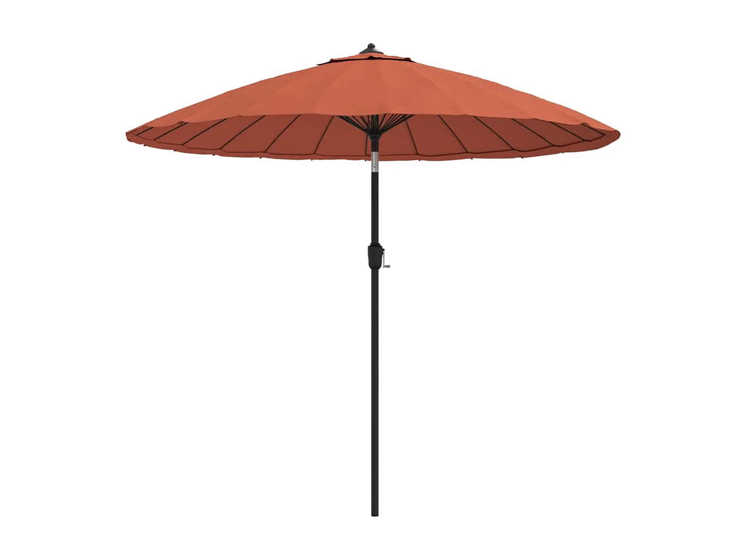 Castlefleming  Parasol d'extérieur et mât avec aluminium 270 cm terre cuite