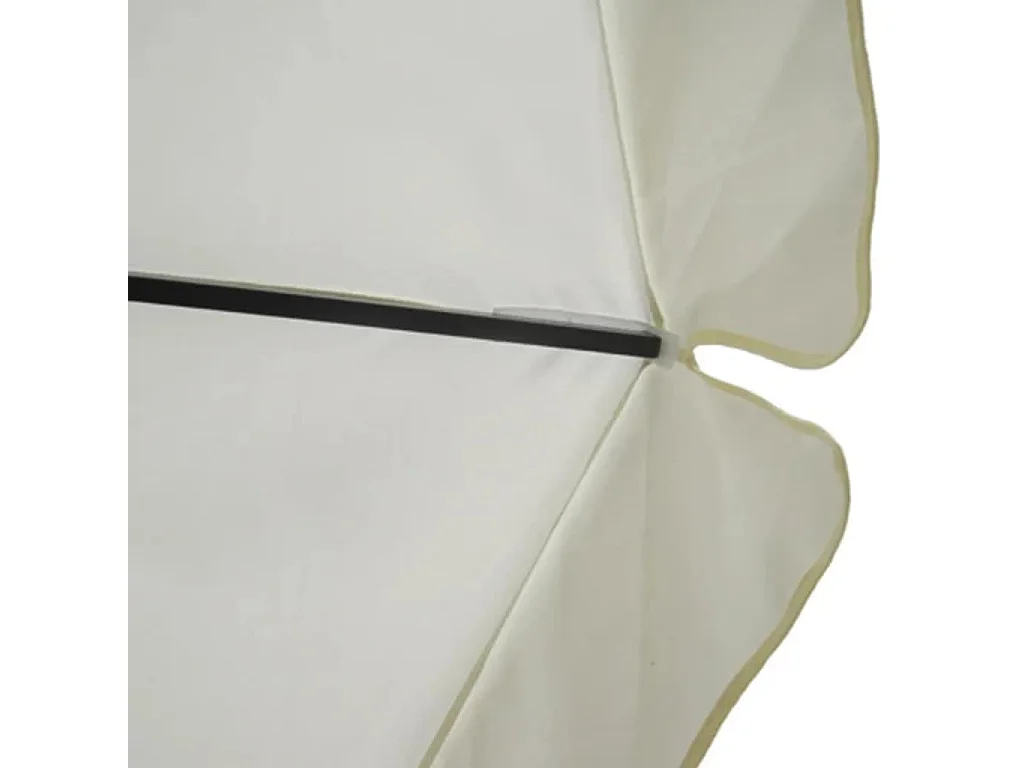 Solvig Parasol met draagbare voet aluminium (wit)