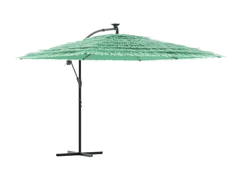 Beline  Parasol de jardin avec mât en acier vert 290x290x238 cm