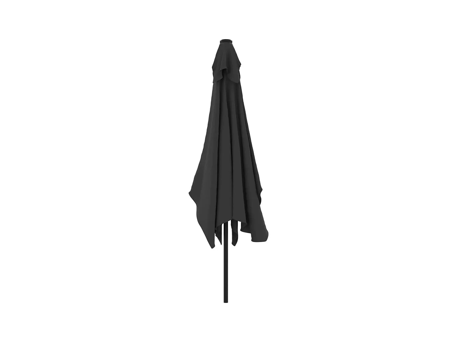 Torhildr  Parasol d'extérieur avec mât en métal 300x200 cm anthracite