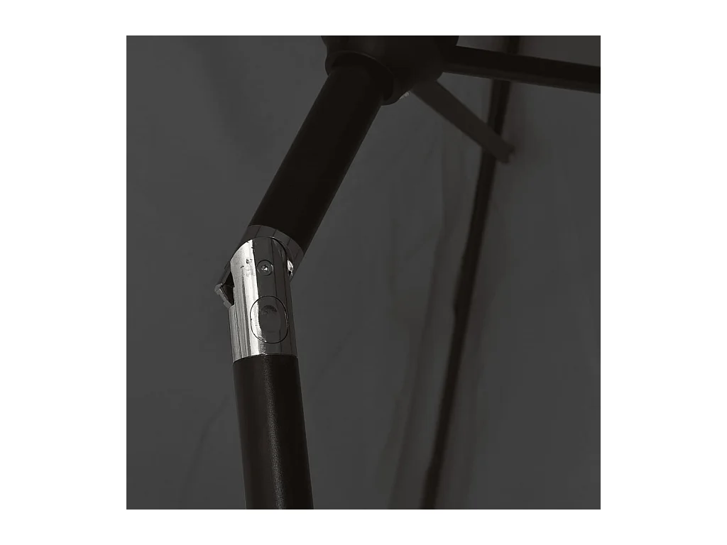 Torhildr  Parasol d'extérieur avec mât en métal 300x200 cm anthracite