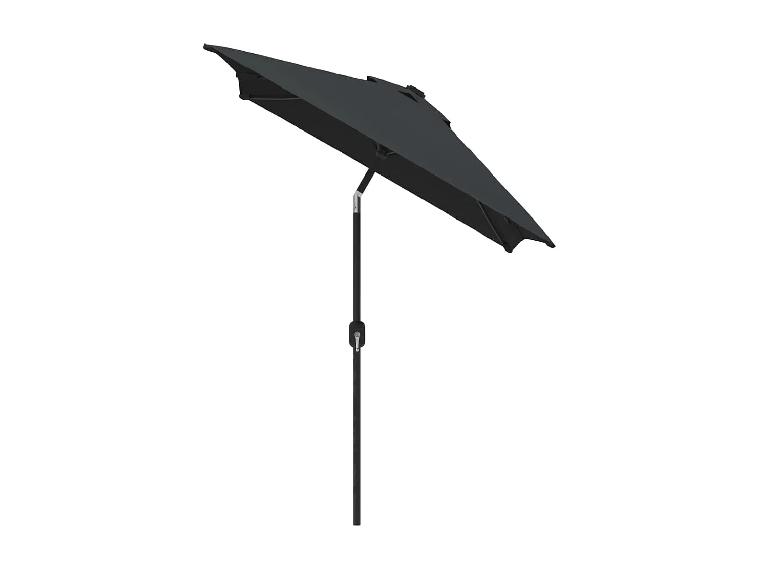 Torhildr  Parasol d'extérieur avec mât en métal 300x200 cm anthracite