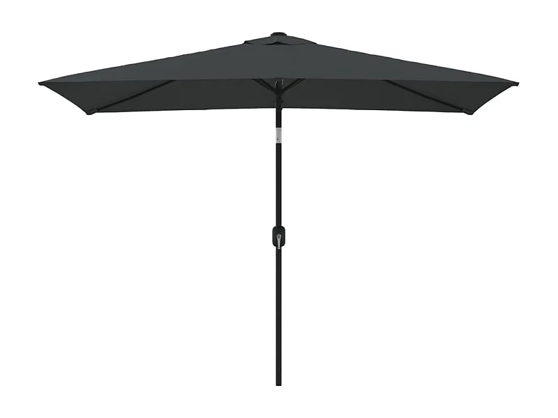 Torhildr  Parasol met metalen paal 300x200 cm antraciet