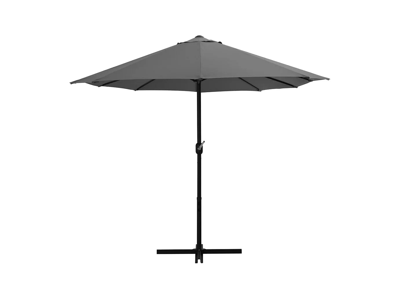 Kustaa  Sombrilla de jardín con palo de aluminio 460x270 cm antracita