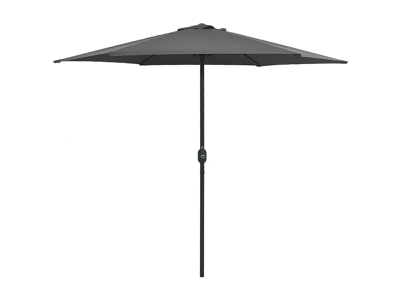 Qerlan  Parasol de jardin et mât en aluminium 270x246 cm Anthracite
