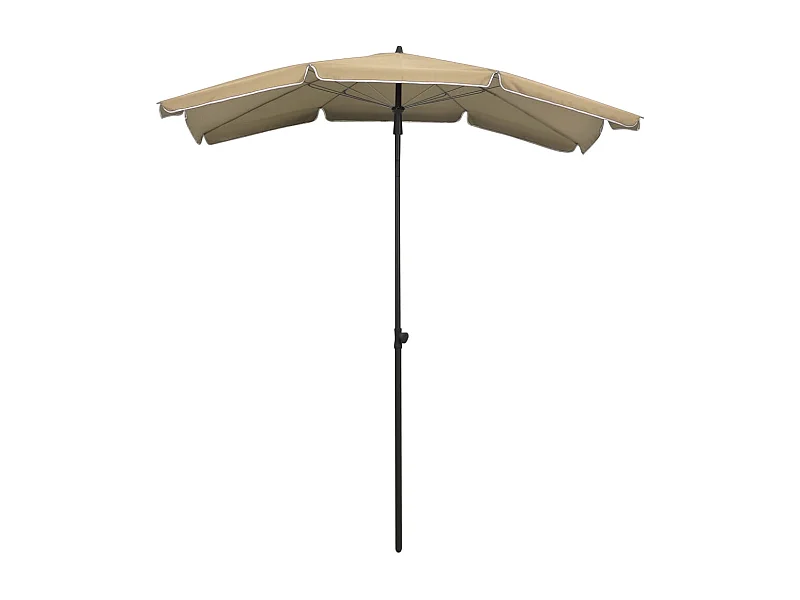 Seinäjoki  Parasol de jardin avec mât 200x130 cm taupe