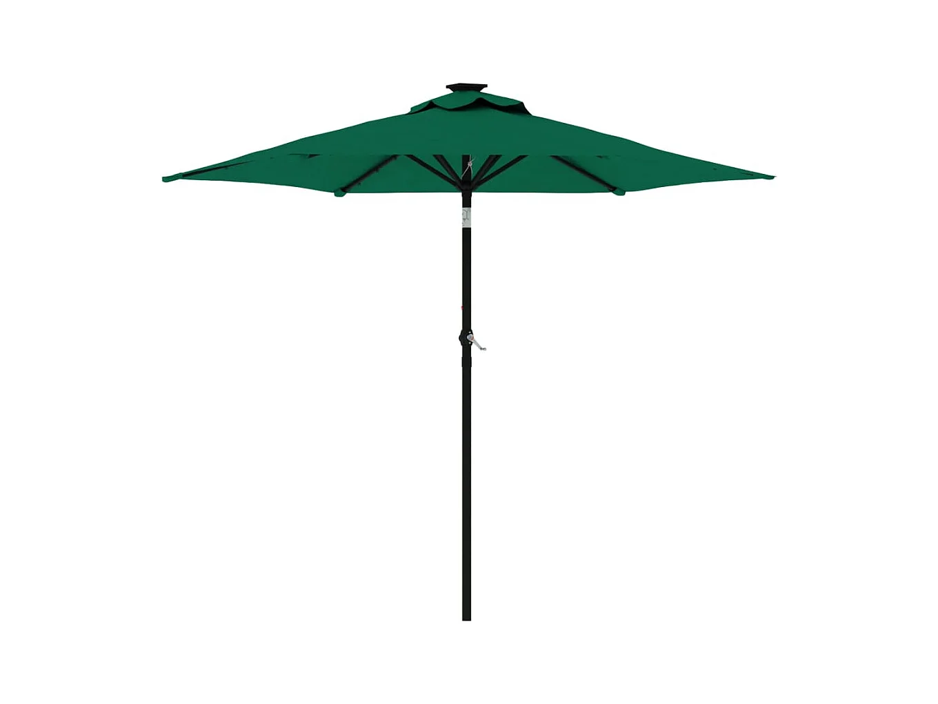 Jeanerette  Parasol met stalen paal 225x225x212 cm groen