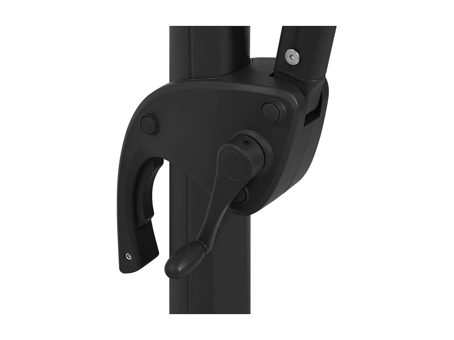 Zyldar  Sombrilla jardín 4 niveles palo aluminio azul celeste 250x250cm