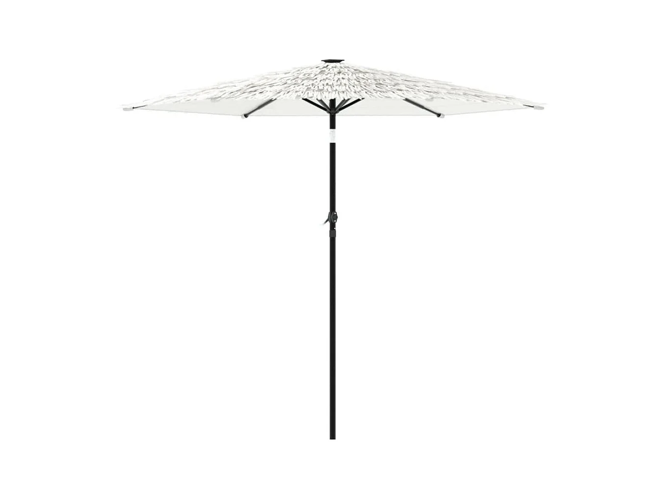 Draveil  Parasol de jardin avec mât en acier blanc 223x223x213 cm