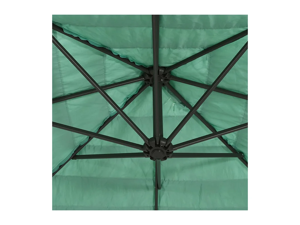 Draveil  Parasol met stalen paal 388x388x248 cm groen