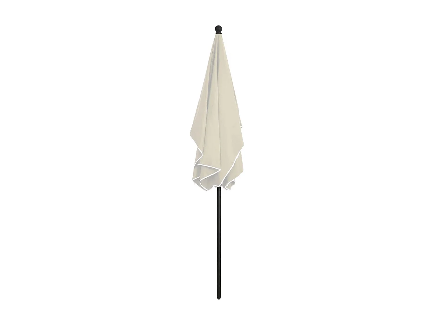 Caylan  Parasol de jardin avec mât 210x140 cm Sable