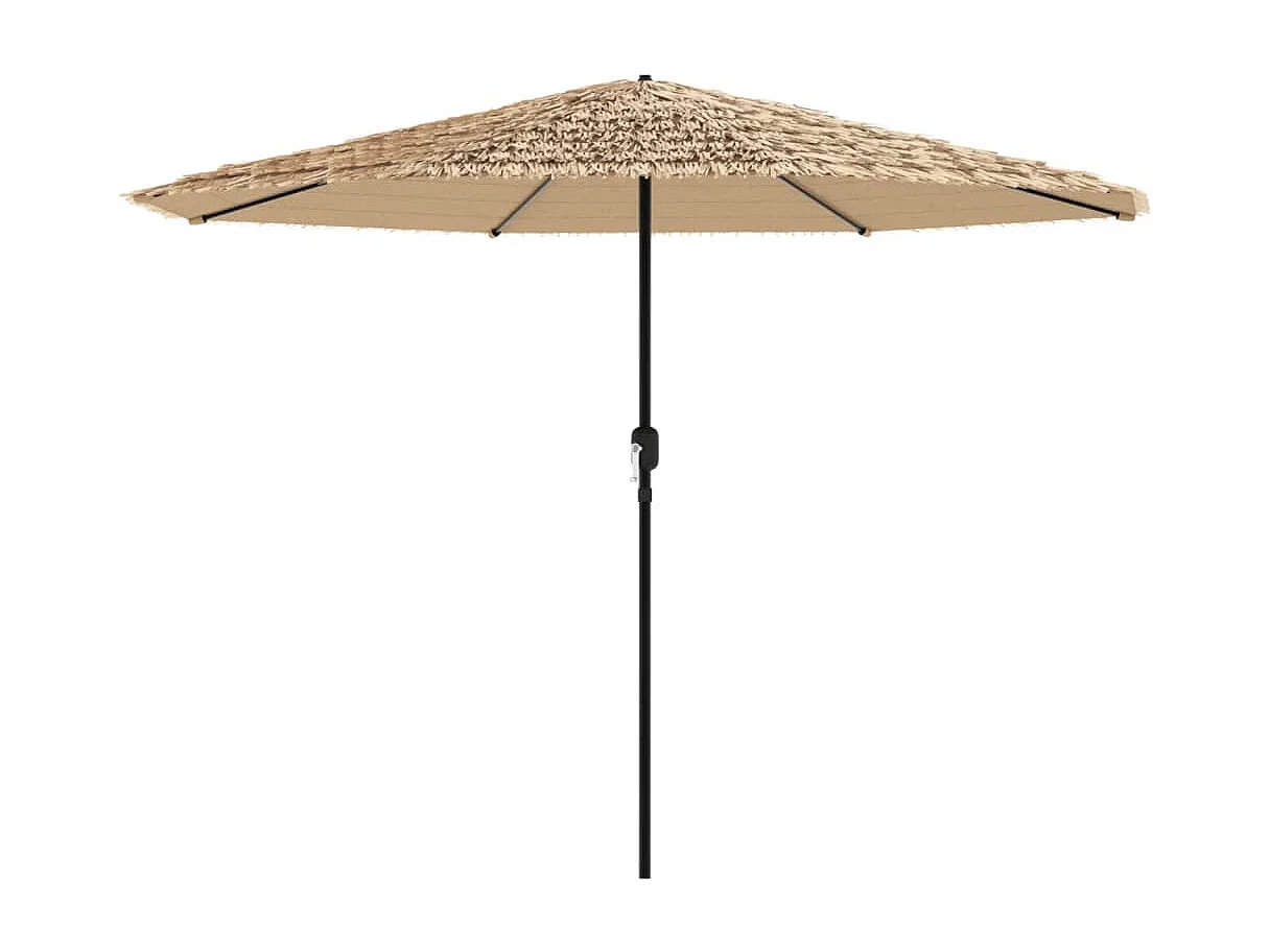 Draveil  Parasol de jardin avec mât en acier marron 324x324x247 cm