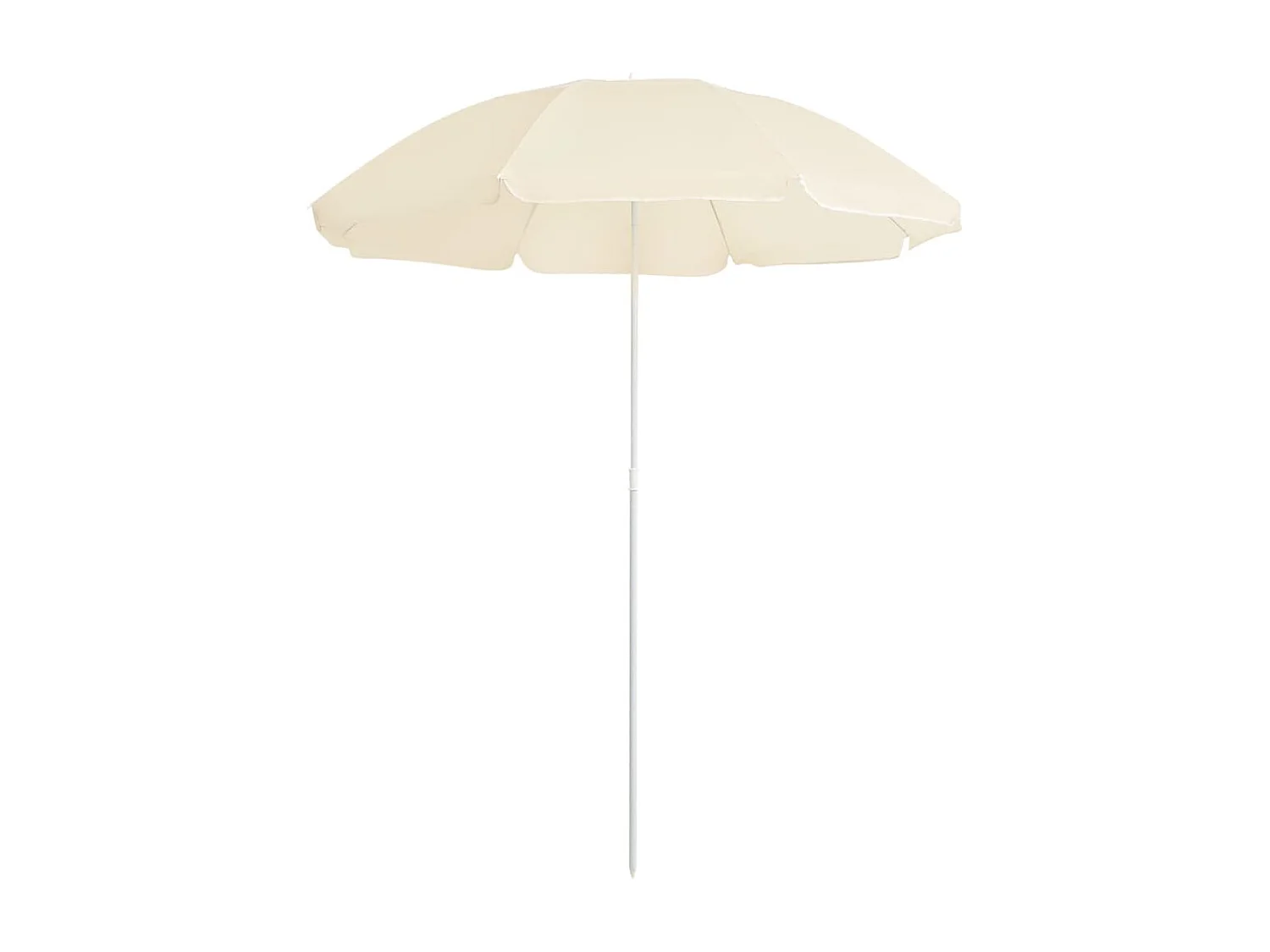 Ralina  Parasol de jardin avec mât en acier sable 180 cm