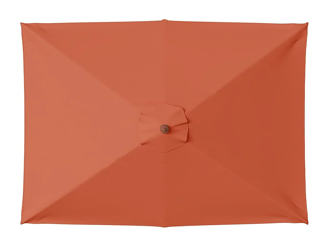 Keano  Parasol met houten paal 150x200 cm terracottakleurig